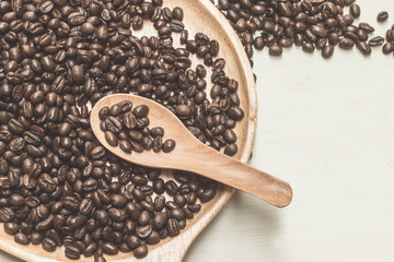 coffee  beans in my spoon can do  many coffee cup