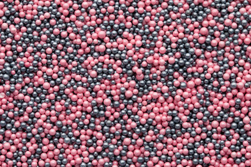 Multicoloured sweet sugar balls. Small ball pattern.