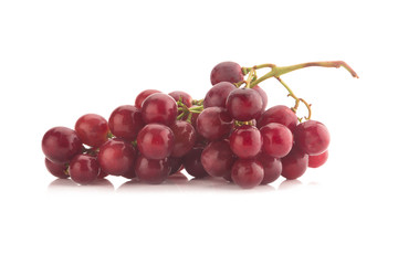 red grape isolated on white background