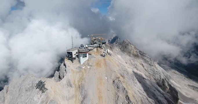 Zugspitze Aerial Germanys highest Mountain