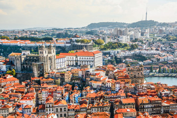 Obraz premium Porto Cathedral (Se do Porto). Porto old town is registered as the UNESCO World Heritage Site.