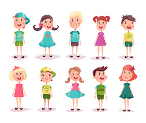 Boy and girl, kids and children, childhood theme