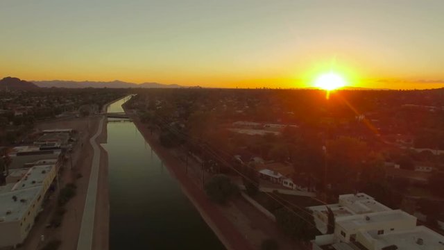 Aerial Arizona Scottsdale September 2016 4K