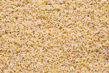 Italian pasta on close up background.