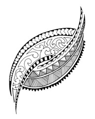 Maori style tattoo design