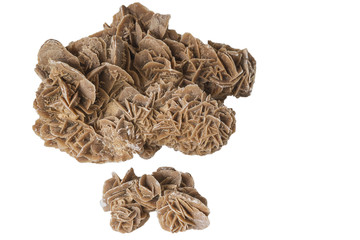 desert roses isolated on a white