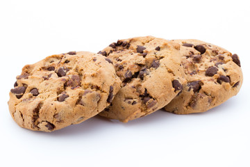 Cookies nuts on the  isolated on white background.
