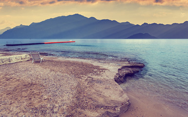 Morning at a public beach, Red Sea
