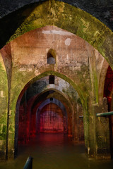 Fototapeta na wymiar The ancient Pool of Arches in Ramla, Israel