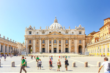 VATICAN CITY, VATICAN - AUG 10, 2011 : Basilica of Saint Peter in the Vatican