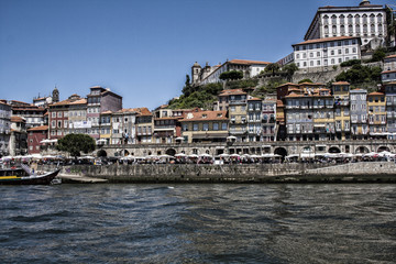 Fototapeta na wymiar Cais de Riberira Porto Portugal