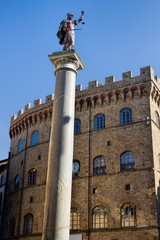 Obraz premium Florenz, Piazza Santa Trinita