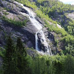 Obraz na płótnie Canvas Waterfall in Norway