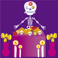 day of the dead altar de muertos