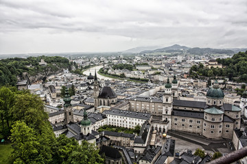 Fototapeta na wymiar Salzburgh from Hohensalzburg Fortress Austria