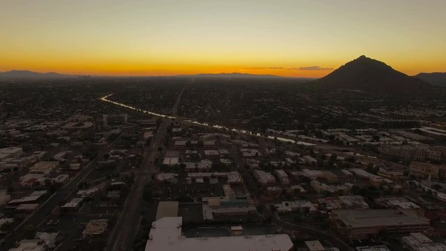 Aerial Arizona Scottsdale September 2016 4K