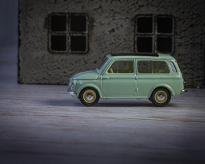 Classical retro model car early versions of the Renault.