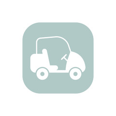 Golf cart icon isolated vector sign symbol. Sports Equipment elements icons. Can be used in logo, UI and web design