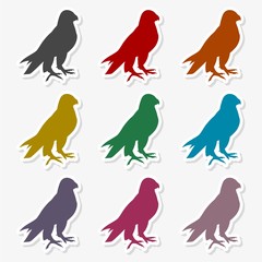 Falcon icon - Illustration