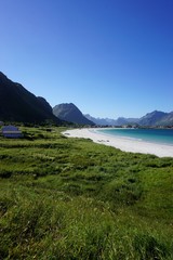 The Ramberg beach in the Lofoten islands, Norway