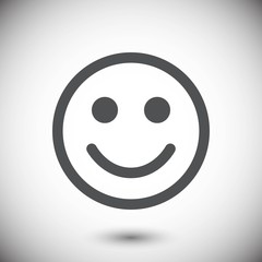 Smile icon stock vector illustration flat design