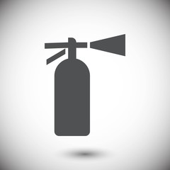  extinguisher icon  stock vector illustration flat design