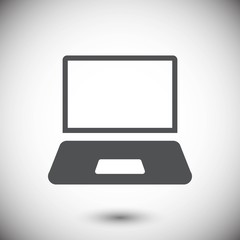 laptop icon stock vector illustration flat design