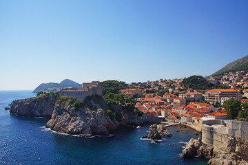 Fototapeta na wymiar Panorama of the Old Town of Dubrovnik