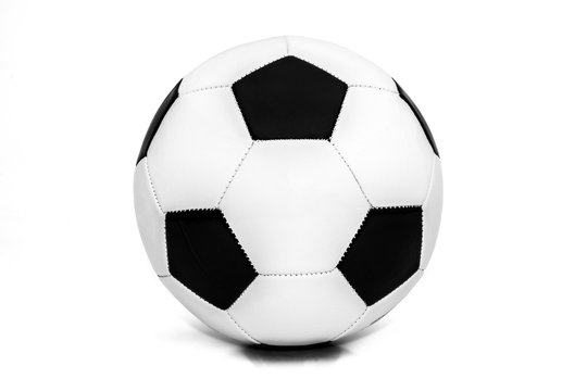 soccer ball closeup image. soccer ball isolated on white background.