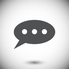 Speech Bubbles Icon. Chat pictogram icon stock vector illustrati