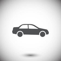 car icon stock vector illustration flat design