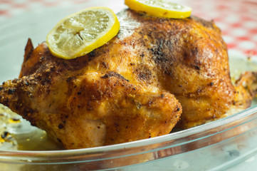 roasted chicken with lemon