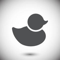 duck icon stock vector illustration flat design