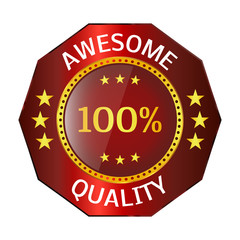 awesome quality badge