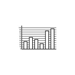 Web marketing analytics line icon, seo & development, Statistic sign, a linear pattern on a white background, eps 10.