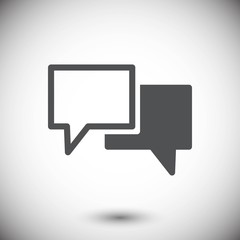 Naklejka premium Speech Bubbles Icon. Chat pictogram icon stock vector illustrati