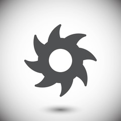 circular saw icon stock vector illustration flat design