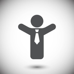 Man icon stock vector illustration flat design