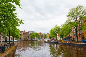 Beautiful cityscape of Amsterdam