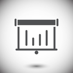 lectern with microphone icon stock vector illustration flat desi