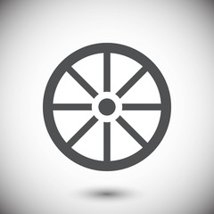 wheel icon stock vector illustration flat design