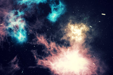 Fototapeta premium Universe filled with stars, nebula and galaxy, space dust in the universe, beautiful background with stars, 3d rendering