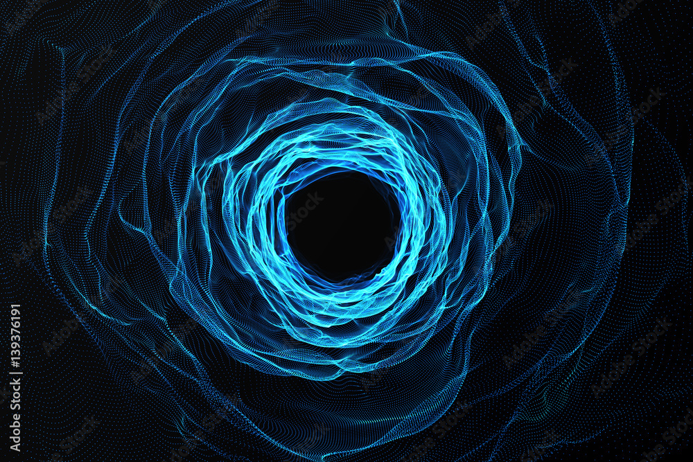 Canvas Prints cosmic wormhole, space travel concept, funnel-shaped tunnel that can connect one universe with anoth
