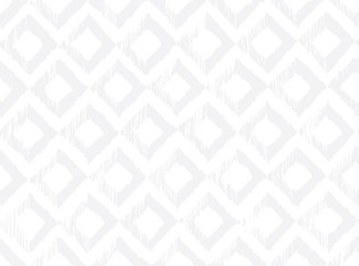Seamless black and subtle gray ethnic ikat zigzag and squares pattern vector