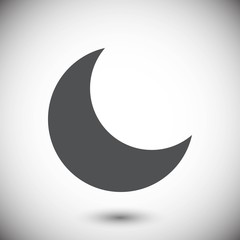 moon icon stock vector illustration flat design