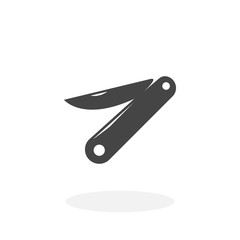 Jackknife Icon. Vector logo on white background
