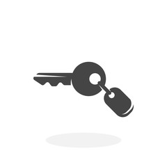 Key Icon. Vector logo on white background