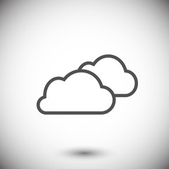 cloud icon stock vector illustration flat design