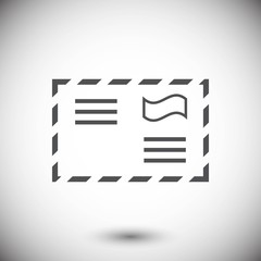 letter envelope icon stock vector illustration flat design