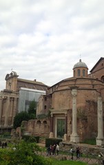 Obraz premium Tempio di Romolo al Foro Romano